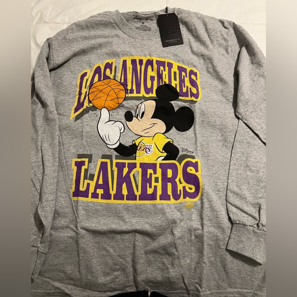 Lakers Disney x Junk Food Longsleeve T-Shirt Sz M